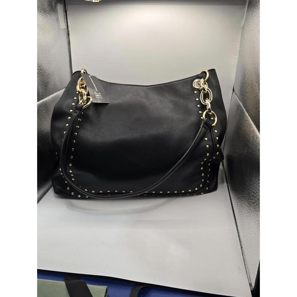 INC International Concepts Trippii Black Shoulder Bag 15x12x5.5" New W/ Tags